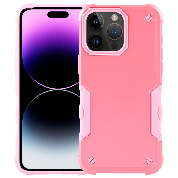 

For iPhone 15 Pro Non-slip Shockproof Armor Phone Case(Pink)