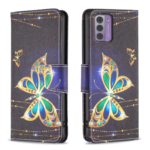 

For Nokia G42/G310 Colored Drawing Leather Phone Case(Big Butterfly)