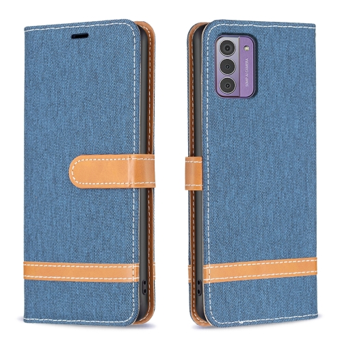 

For Nokia G42/G310 Color Matching Denim Texture Horizontal Flip Leather Case(Dark Blue)