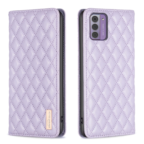 

For Nokia G42/G310 Diamond Lattice Magnetic Leather Flip Phone Case(Purple)