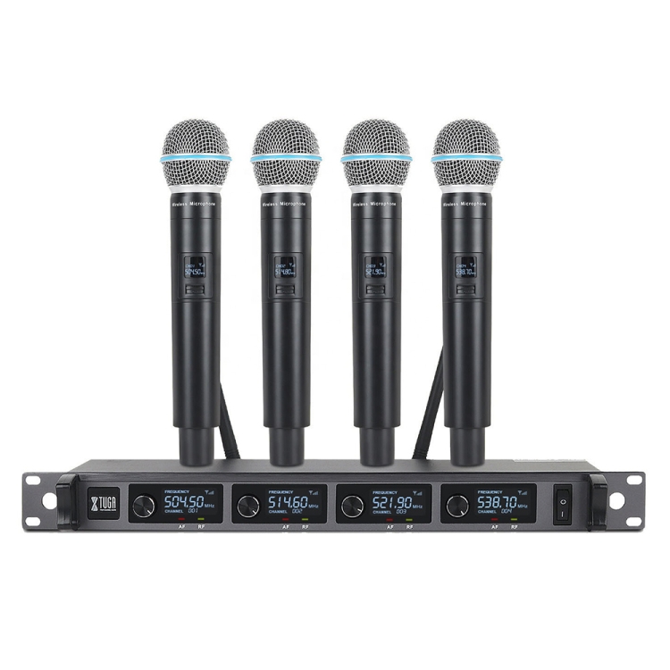 X TUGA ワイヤレスマイク受信機 A140-H XTUGA A140-H ワイヤレス マイク システム 4 チャンネル UHF