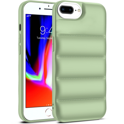 

For iPhone 7 Plus / 8 Plus Eiderdown Airbag Shockproof Phone Case(Army Green)