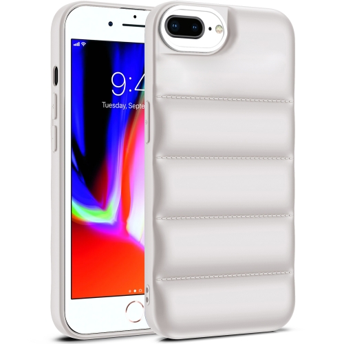 

For iPhone 7 Plus / 8 Plus Eiderdown Airbag Shockproof Phone Case(White)