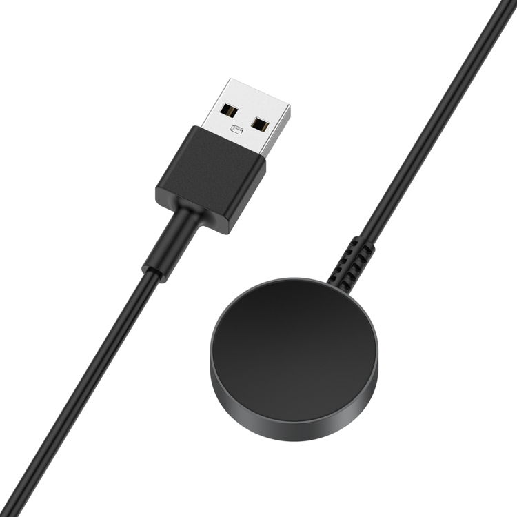 

For Samsung Galaxy Watch 6 / 6 Classic USB-A Port Magnetic Metal Watch Charging Cable(Black)