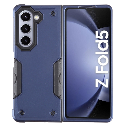 

For Samsung Galaxy Z Fold5 Non-slip Shockproof Armor Phone Case(Blue)