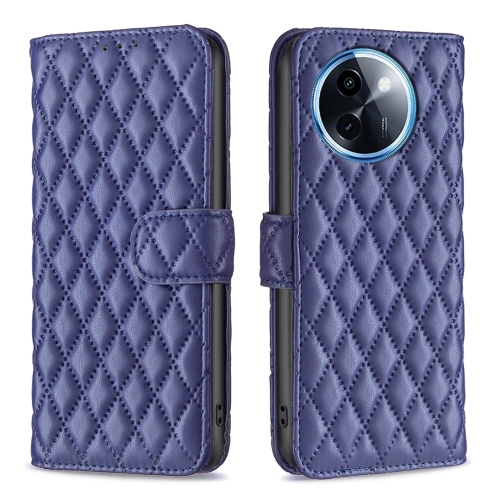 

For vivo Y200i 5G / Y38 5G Diamond Lattice Wallet Flip Leather Phone Case(Blue)