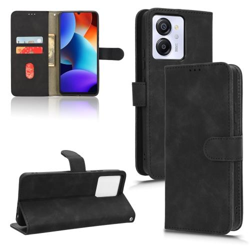 

For Blackview Oscal Modern 8 / Color 8 Skin Feel Magnetic Flip Leather Phone Case(Black)