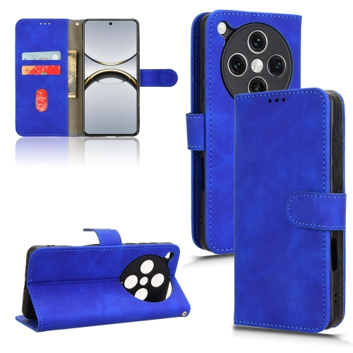 

For OPPO Find X8 Pro Skin Feel Magnetic Flip Leather Phone Case(Blue)