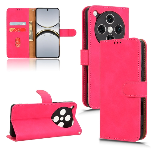 

For OPPO Find X8 Pro Skin Feel Magnetic Flip Leather Phone Case(Rose Red)