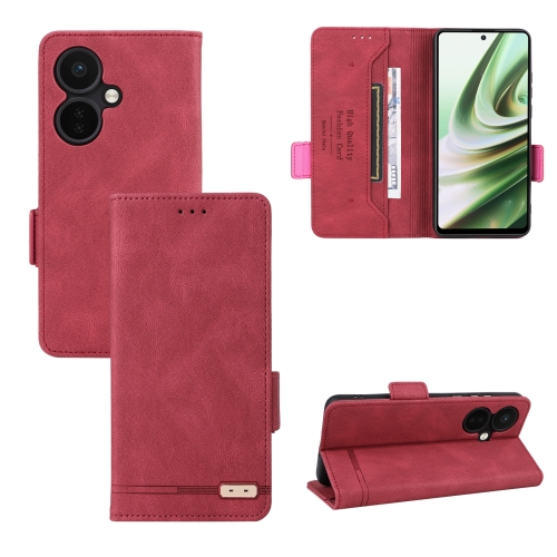 

For OnePlus Nord CE 3 / OPPO K11 5G Magnetic Clasp Leather Phone Case(Red)