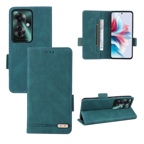 

For OPPO Reno11 PJH110 / Reno11 F 5G Magnetic Clasp Leather Phone Case(Green)