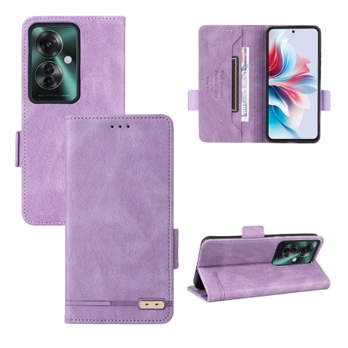 

For OPPO Reno11 PJH110 / Reno11 F 5G Magnetic Clasp Leather Phone Case(Purple)