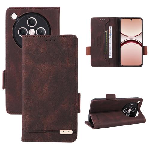 

For OPPO Find X8 Magnetic Clasp Leather Phone Case(Brown)