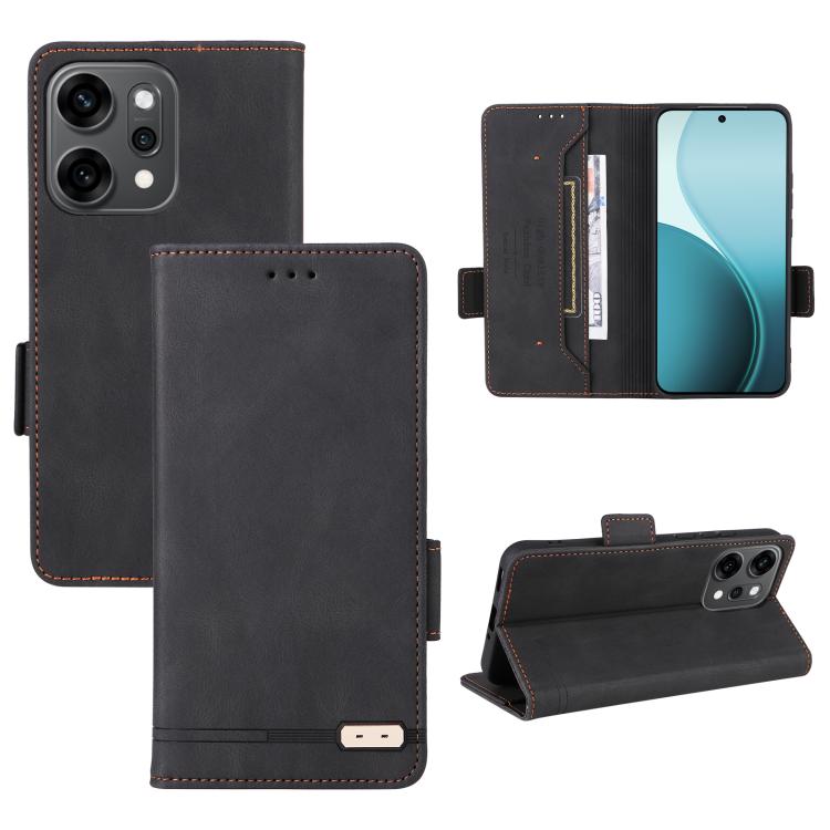 

For OPPO Reno14 Pro 5G Global Magnetic Clasp Leather Phone Case(Black)