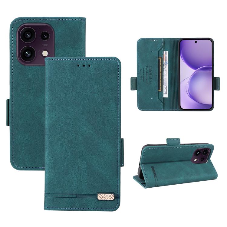 For OPPO Reno16 / Reno16 Pro 5G Global Magnetic Clasp Leather Phone Case(Green)