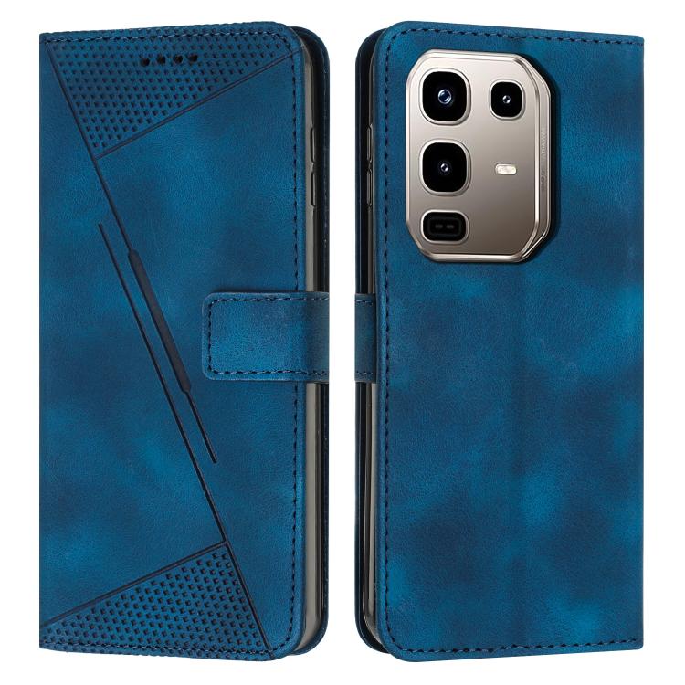 

For Infinix Note 50 4G / 50 Pro 4G Dream Triangle Leather Phone Case with Lanyard(Blue)
