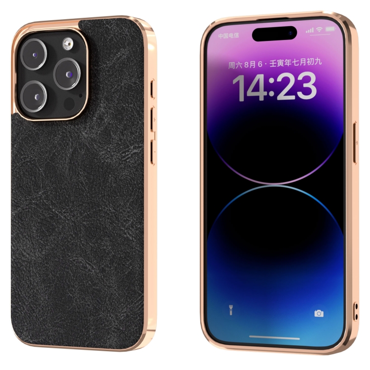 

For iPhone 14 Pro Max Dream Litchi Texture PU Phone Case(Black)