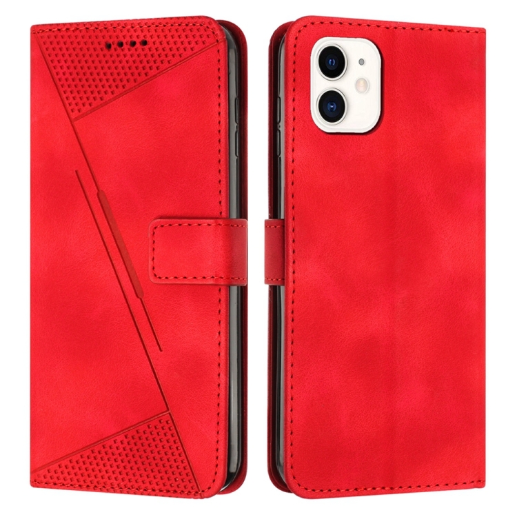 

For iPhone 11 Dream Triangle Leather Phone Case with Lanyard(Red)