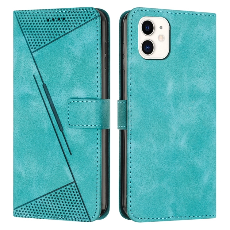 

For iPhone 11 Dream Triangle Leather Phone Case with Lanyard(Green)