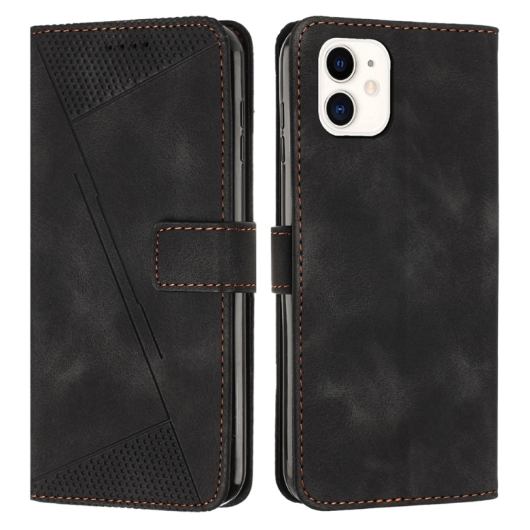

For iPhone 11 Dream Triangle Leather Phone Case with Lanyard(Black)