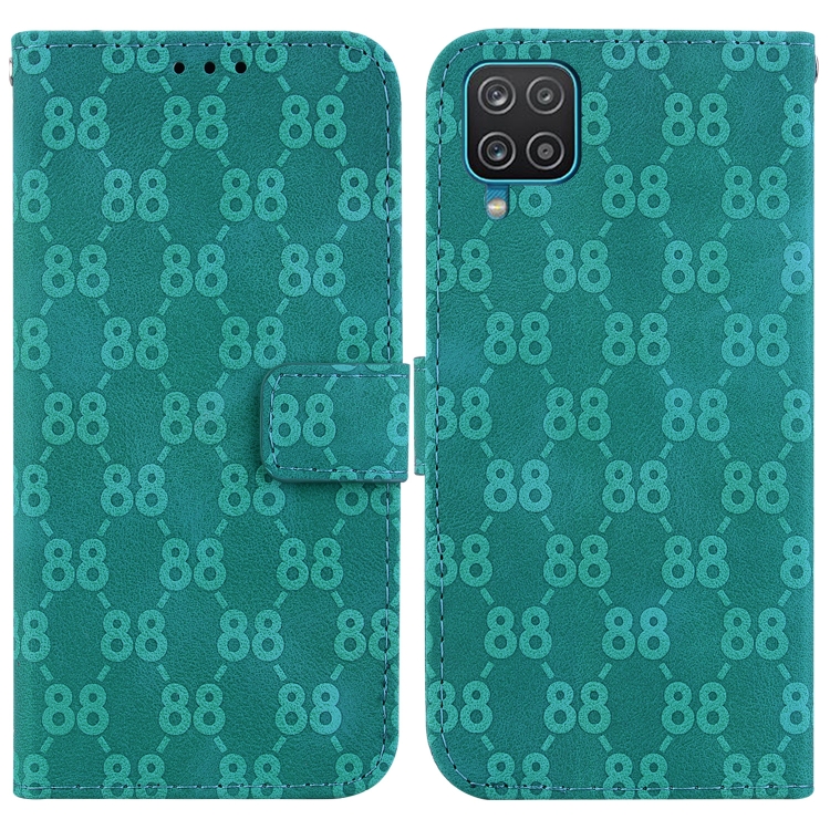 

For Samsung Galaxy S20 FE 4G / 5G Double 8-shaped Embossed Leather Phone Case(Green)