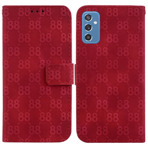 

For Samsung Galaxy S22+ 5G Double 8-shaped Embossed Leather Phone Case(Red)