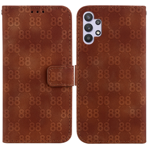 

For Samsung Galaxy S21+ 5G Double 8-shaped Embossed Leather Phone Case(Brown)