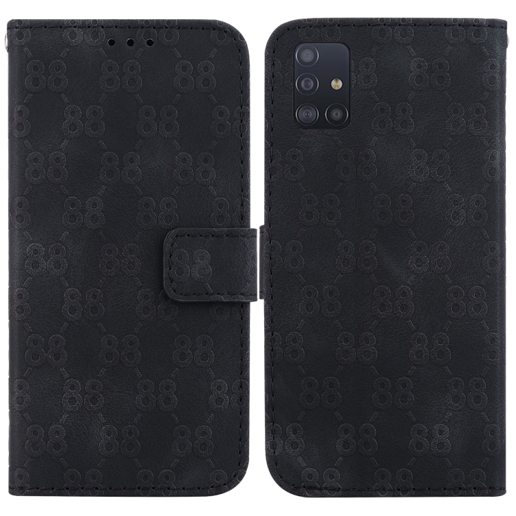 For Samsung Galaxy A51 5G Double 8-shaped Embossed Leather