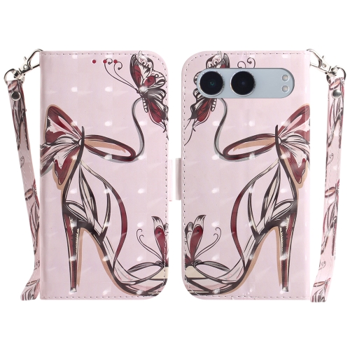 

For OnePlus Nord 4 3D Colored Horizontal Flip Leather Phone Case(Butterfly High-heeled)