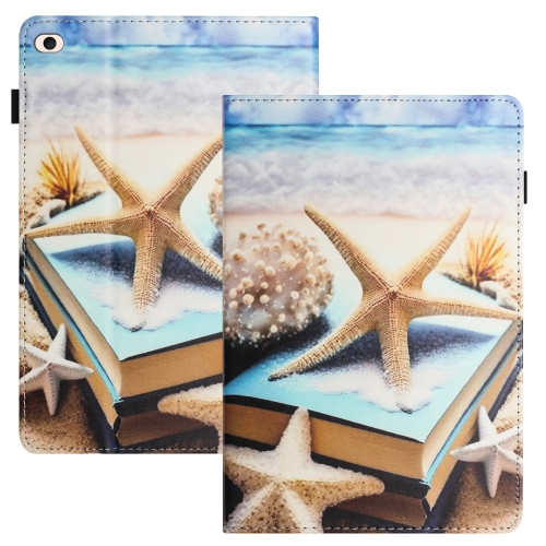 

For iPad mini / 2 / 3 / 4 / mini 2019 Sewing Litchi Texture Smart Leather Tablet Case(Starfish)