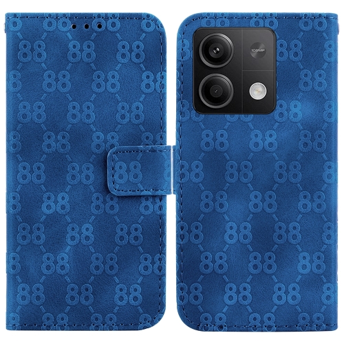 

For Xiaomi Redmi Note 13 5G Double 8-shaped Embossed Leather Phone Case(Blue)