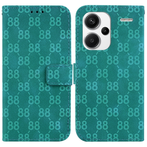 

For Xiaomi Redmi Note 13 Pro+ 5G Double 8-shaped Embossed Leather Phone Case(Green)