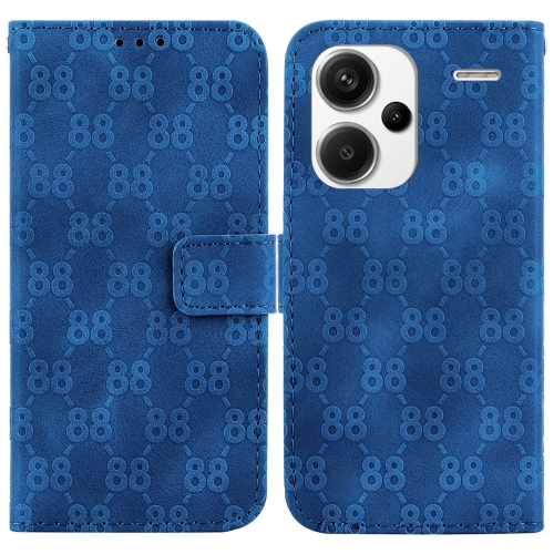 

For Xiaomi Redmi Note 13 Pro+ 5G Double 8-shaped Embossed Leather Phone Case(Blue)