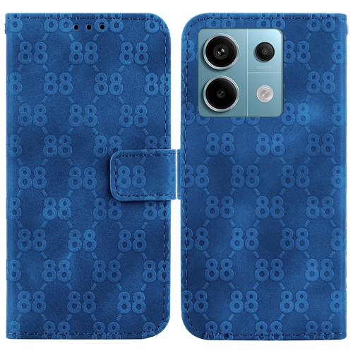 

For Xiaomi Redmi Note 13 Pro 5G Double 8-shaped Embossed Leather Phone Case(Blue)