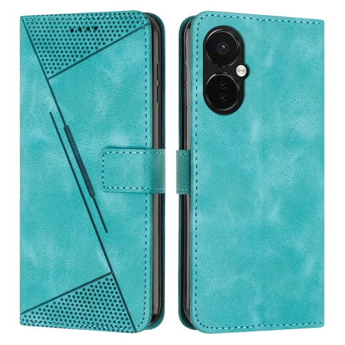 

For OnePlus Nord CE3 / CE 3 Lite Dream Triangle Leather Phone Case with Lanyard(Green)