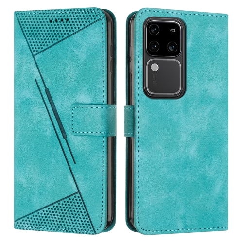 

For vivo S18 / S18 Pro Dream Triangle Leather Phone Case with Lanyard(Green)