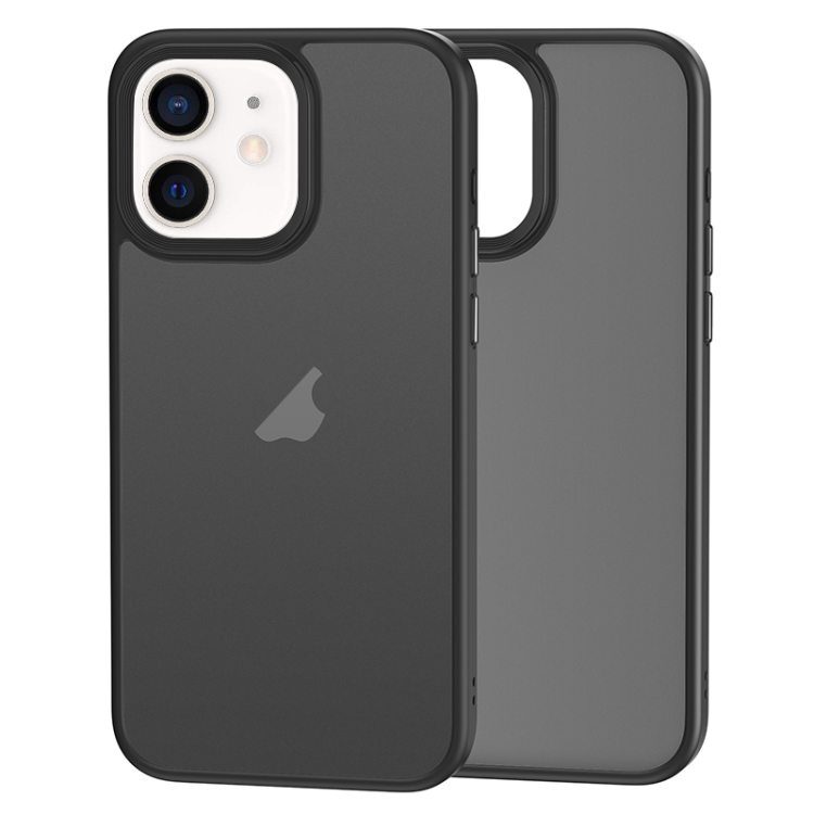 

For iPhone 12 / 12 Pro Brilliant Series Micro-frosted Anti-fingerprint PC Phone Case(Black)
