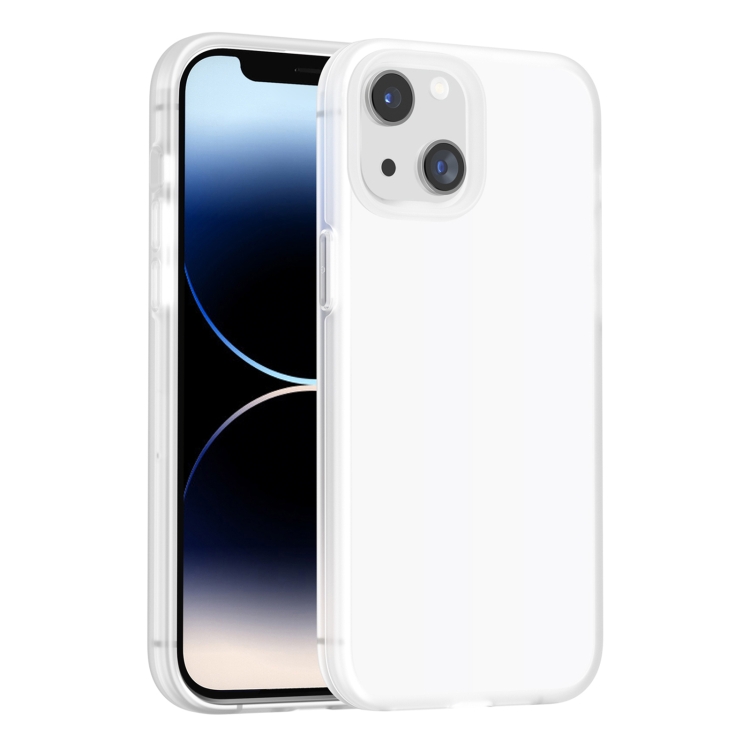 

For iPhone 15 Rubber Oil Surface Solid Color Phone Case(White)