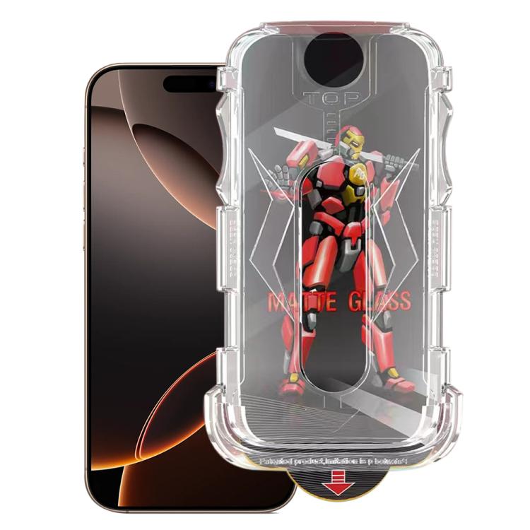 

For iPhone 16 Pro Max Easy Install Matte Armor Tempered Glass Film
