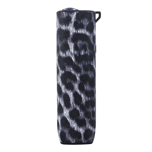 

For IQOS ILUMA ONE Leopard TPU+PU Leather Electronic Cigarette Protective Case with Lanyard(White)