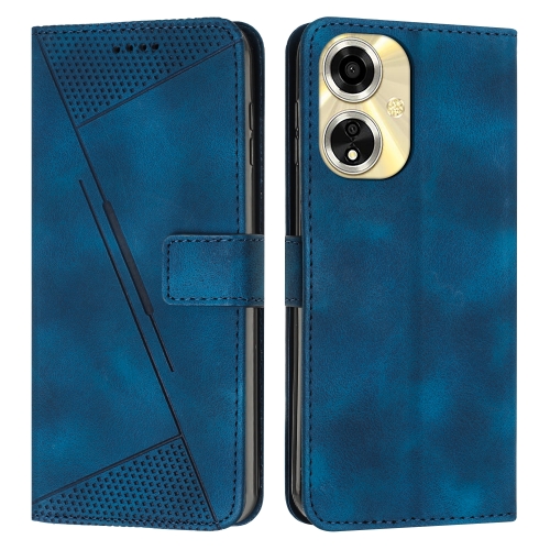 For OPPO Reno11 F Dream Triangle Leather Phone Case with Lanyard(Blue) train model 1 87 ho n27 golden eagle jw4 catenary work vehicle nx70 tablet with multiple choices of electric toy trains
