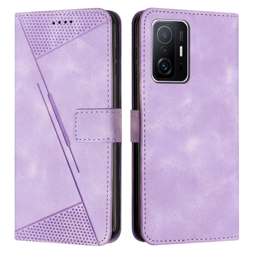 

For Xiaomi 11T / 11T Pro Dream Triangle Leather Phone Case with Lanyard(Purple)