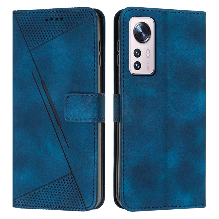 

For Xiaomi 12 Lite Dream Triangle Leather Phone Case with Lanyard(Blue)
