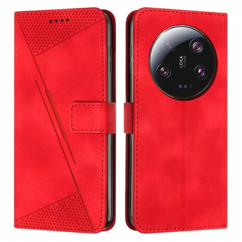 

For Xiaomi 13 Ultra Dream Triangle Leather Phone Case with Lanyard(Red)