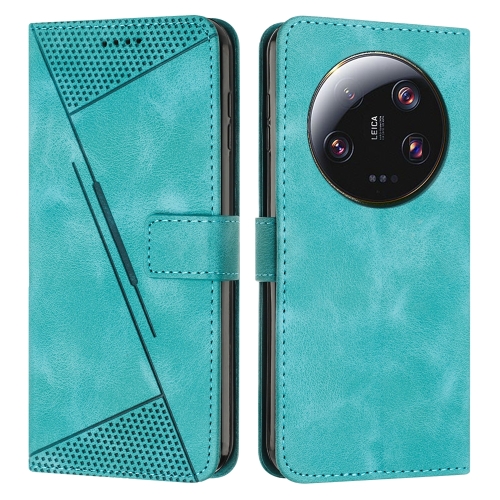 

For Xiaomi 13 Ultra Dream Triangle Leather Phone Case with Lanyard(Green)