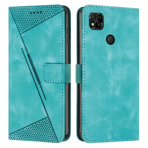 

For Xiaomi Redmi 10A / 9C Dream Triangle Leather Phone Case with Lanyard(Green)