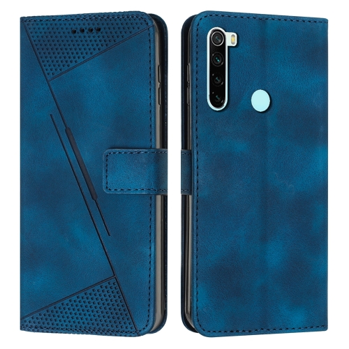

For Xiaomi Redmi Note 8 Dream Triangle Leather Phone Case with Lanyard(Blue)