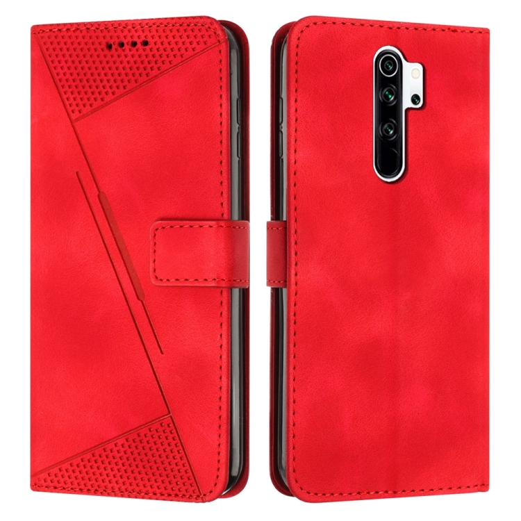 

For Xiaomi Redmi Note 8 Pro Dream Triangle Leather Phone Case with Lanyard(Red)
