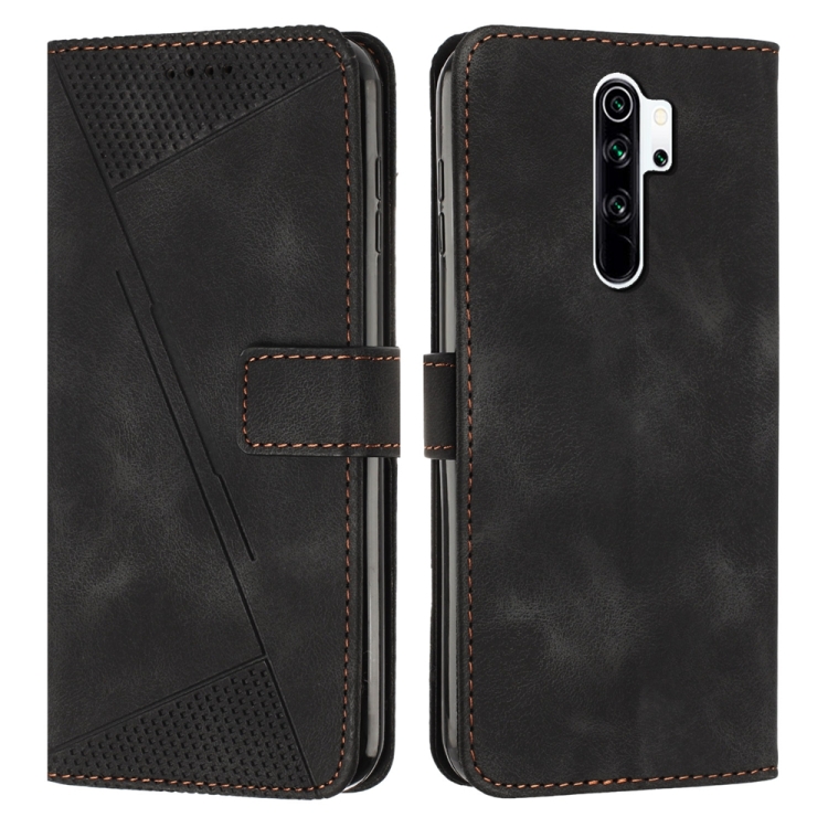 

For Xiaomi Redmi Note 8 Pro Dream Triangle Leather Phone Case with Lanyard(Black)
