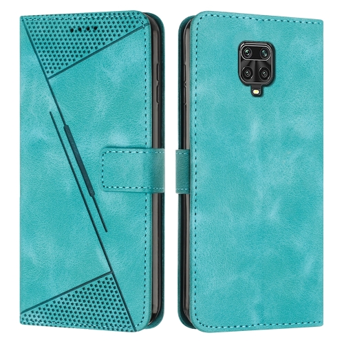 

For Xiaomi Redmi Note 9 Pro / Note 9S Dream Triangle Leather Phone Case with Lanyard(Green)